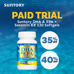 Suntory DHA & EPA + Sesamin EX 120 Softgels