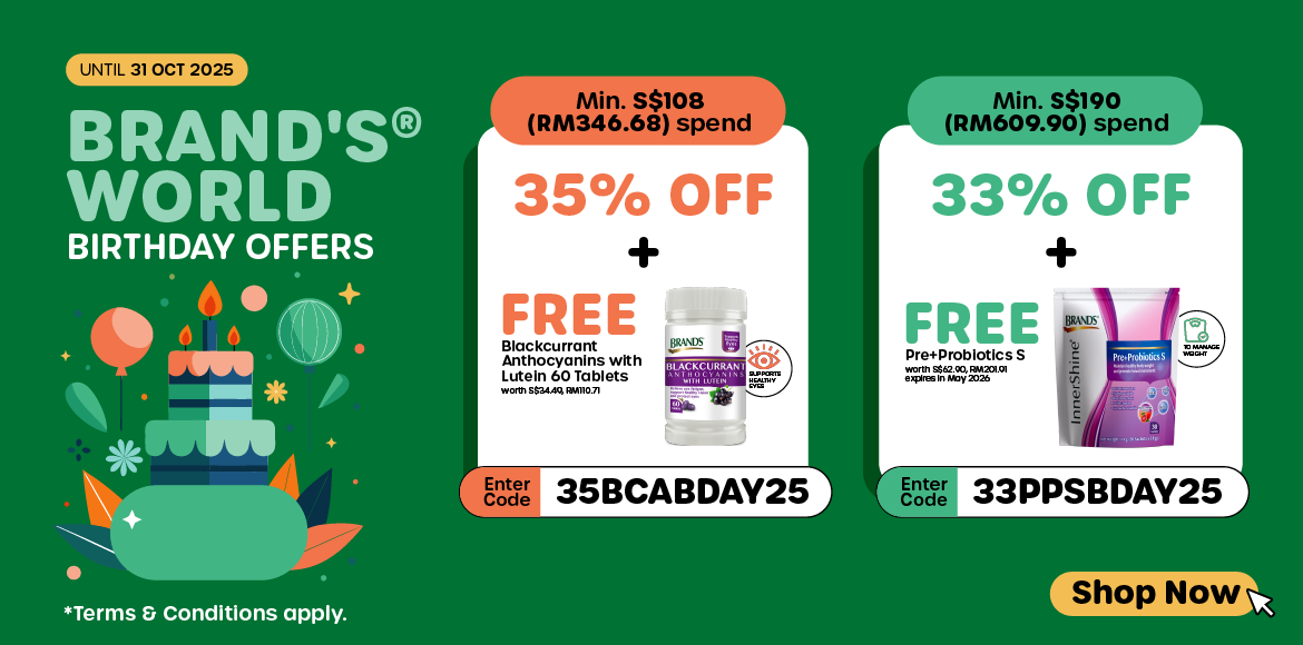 Storewide 33% or 35% Off + Free PrePro S or Lutein Tablets +  Free Delivery With Varying Min. Spend. T&Cs apply.